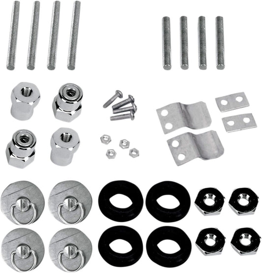 SADDLEMEN SPECIFIC FIT DOCKING POST FASTENER KIT CHROME 3501-0341