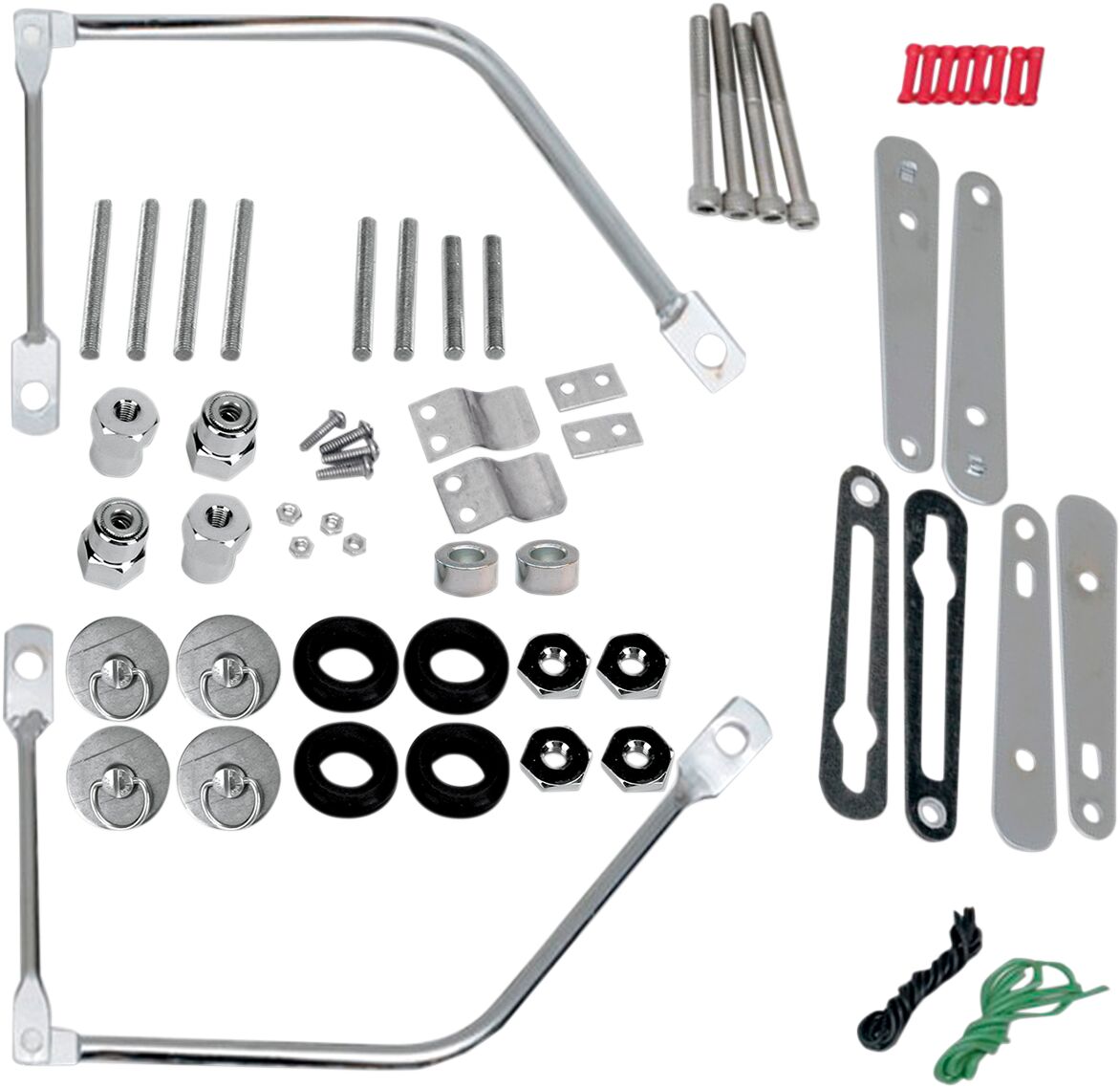 SADDLEMEN SPECIFIC FIT DOCKING POST FASTENER KIT CHROME 3501-0344