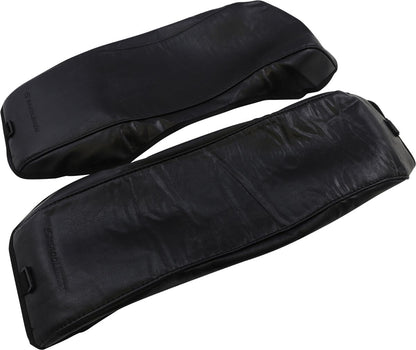 SADDLEMEN SADDLEBAG UNIVERSAL LID COVERS TEXTILE PLAIN BLACK 3501-0453