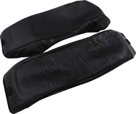 SADDLEMEN SADDLEBAG UNIVERSAL LID COVERS TEXTILE PLAIN BLACK 3501-0453