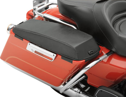 SADDLEMEN SADDLEBAG UNIVERSAL LID COVERS TEXTILE PLAIN BLACK 3501-0453