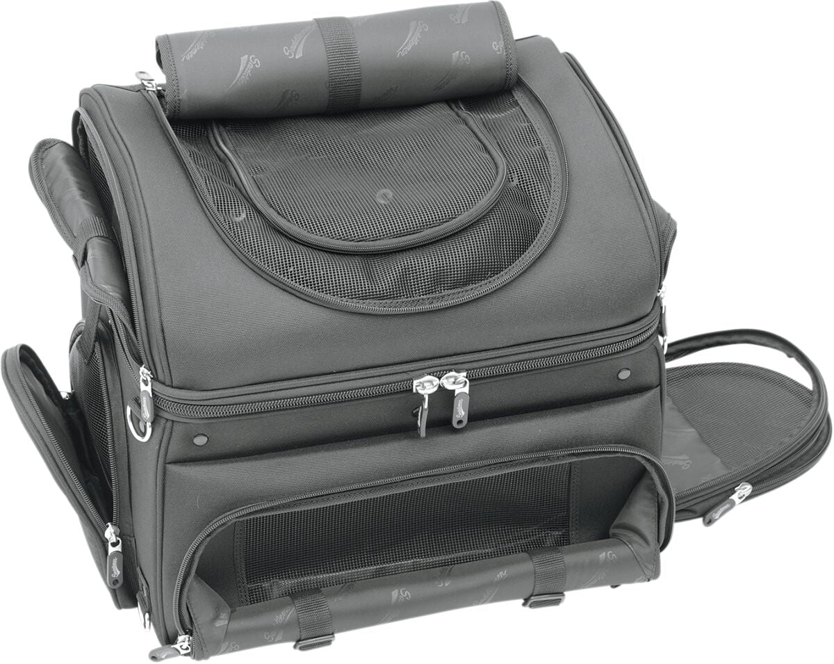 SADDLEMEN PET CARRIER SYNTHETIC LEATHER BLACK EX000627