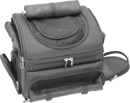SADDLEMEN PET CARRIER SYNTHETIC LEATHER BLACK EX000627