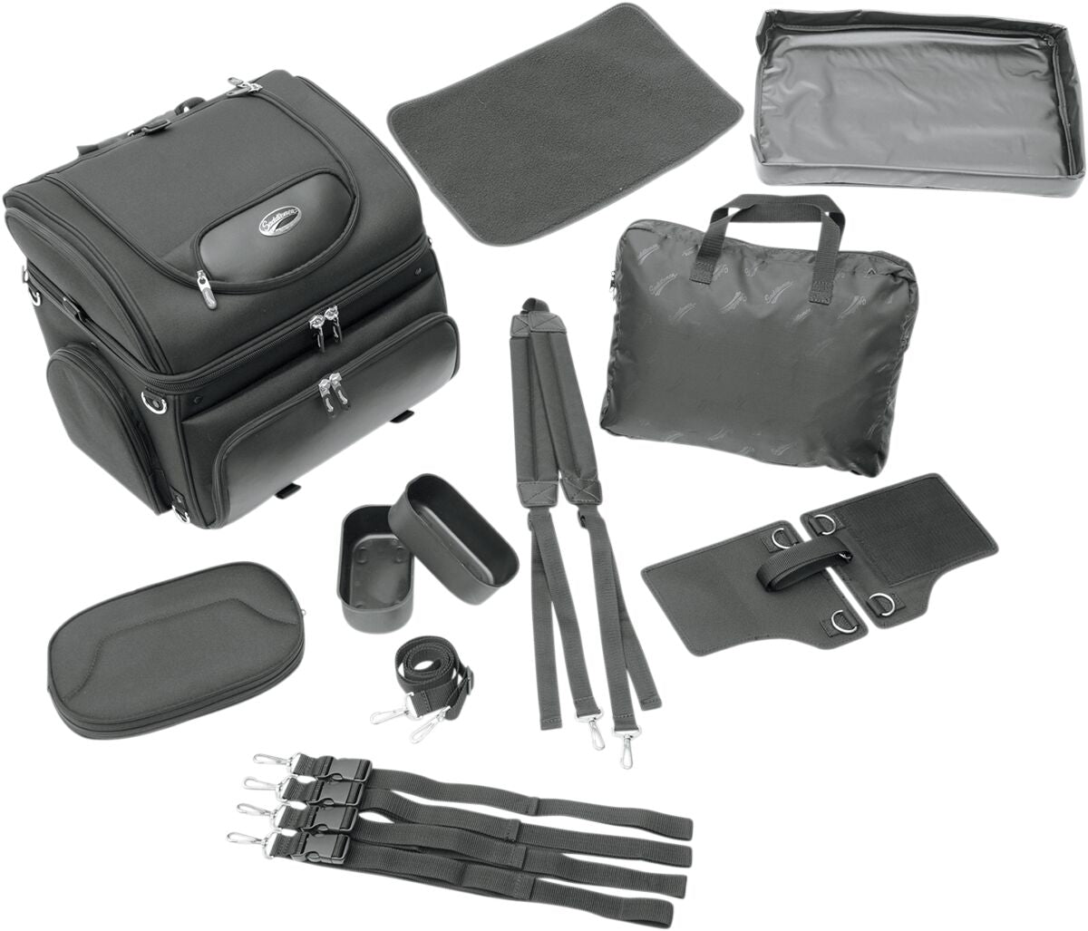 SADDLEMEN PET CARRIER SYNTHETIC LEATHER BLACK EX000627