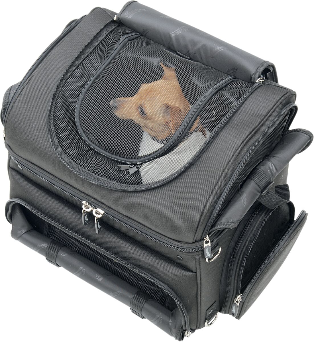 SADDLEMEN PET CARRIER SYNTHETIC LEATHER BLACK EX000627