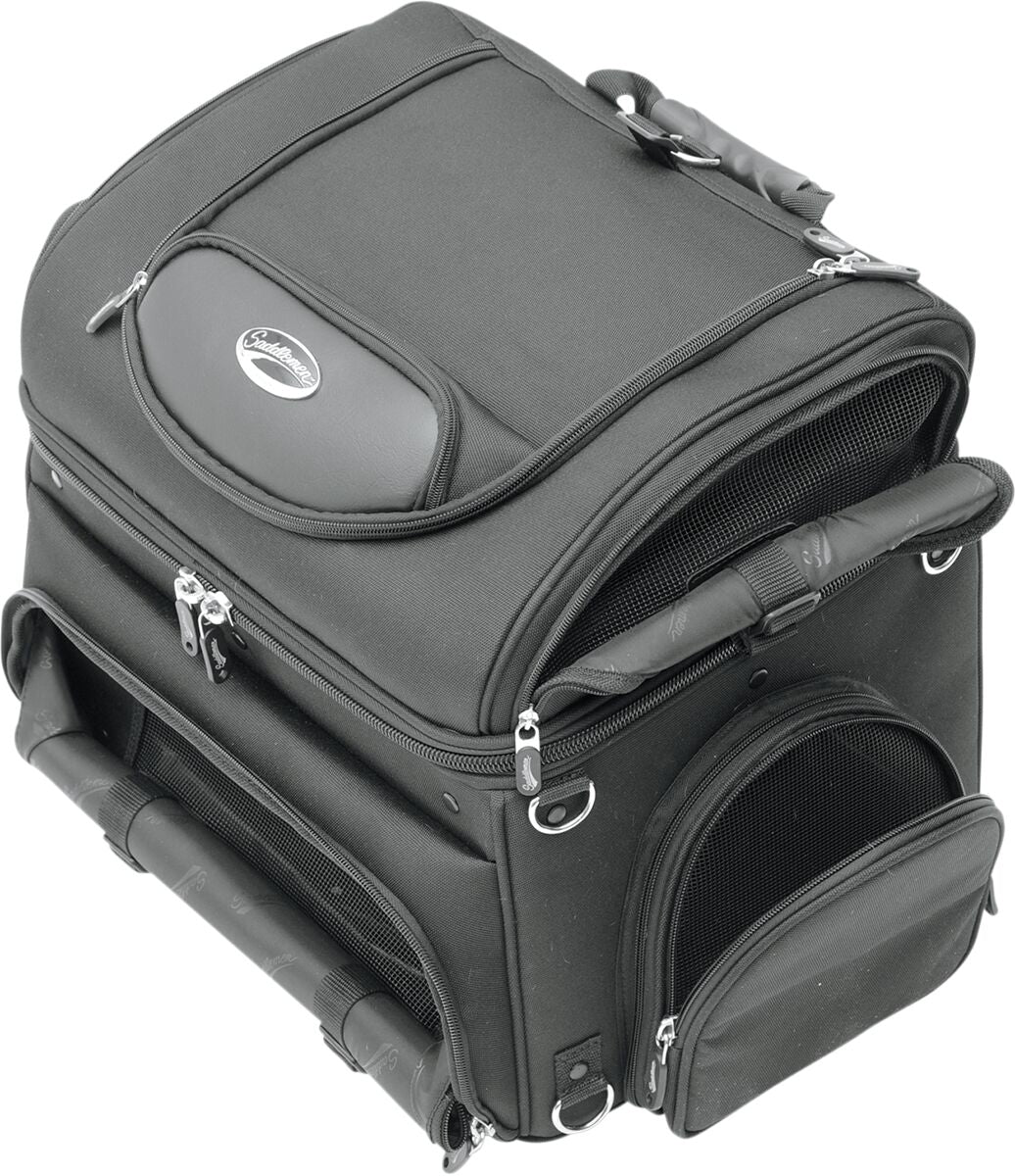 SADDLEMEN PET CARRIER SYNTHETIC LEATHER BLACK EX000627