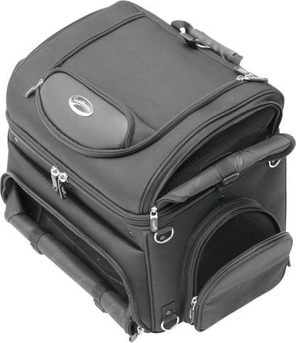 SADDLEMEN PET CARRIER SYNTHETIC LEATHER BLACK EX000627