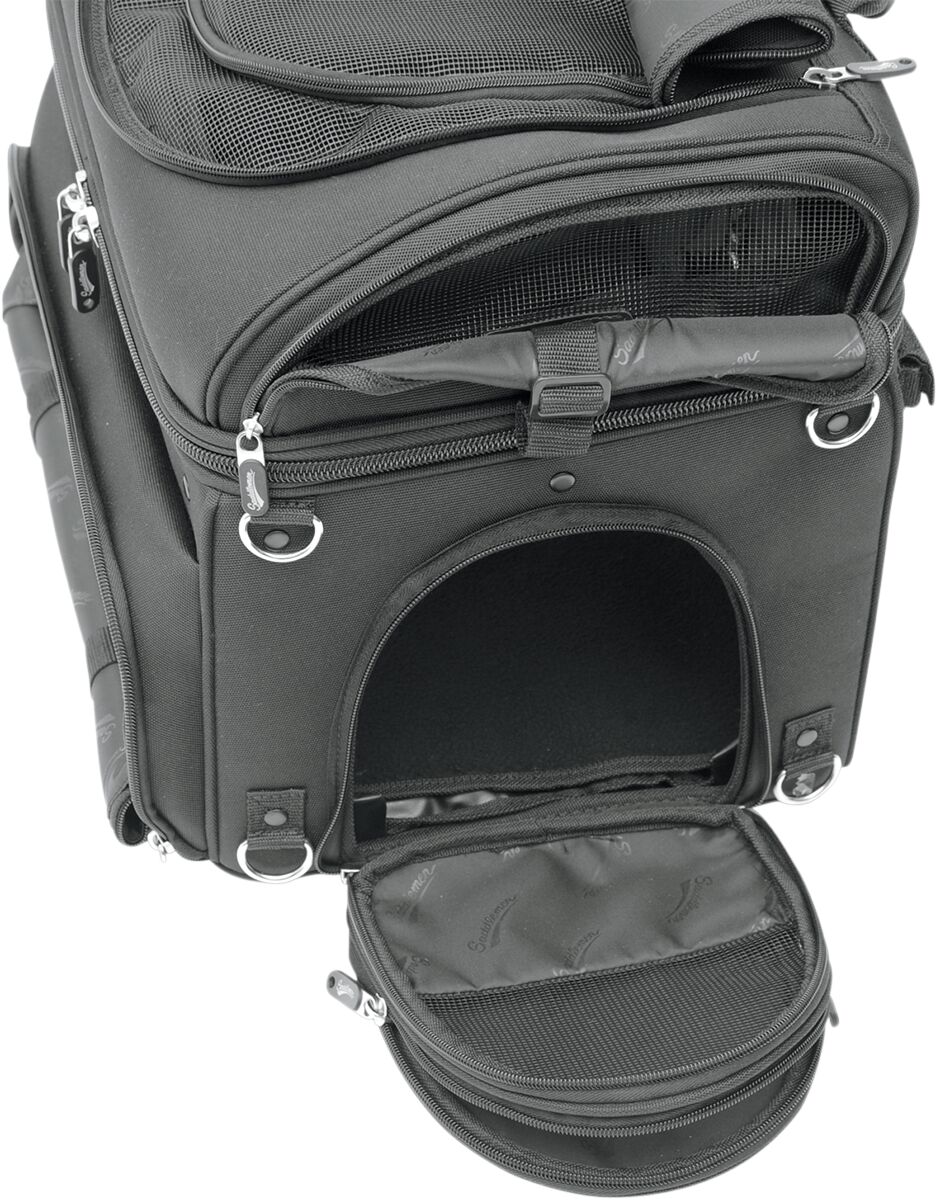 SADDLEMEN PET CARRIER SYNTHETIC LEATHER BLACK EX000627