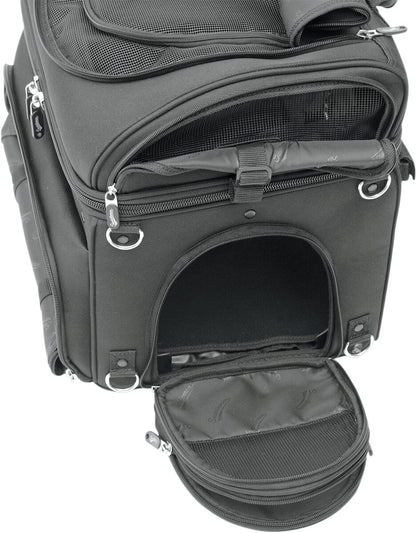SADDLEMEN PET CARRIER SYNTHETIC LEATHER BLACK EX000627