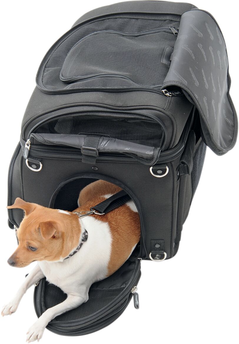 SADDLEMEN PET CARRIER SYNTHETIC LEATHER BLACK EX000627