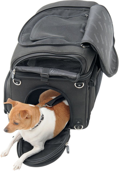 SADDLEMEN PET CARRIER SYNTHETIC LEATHER BLACK EX000627
