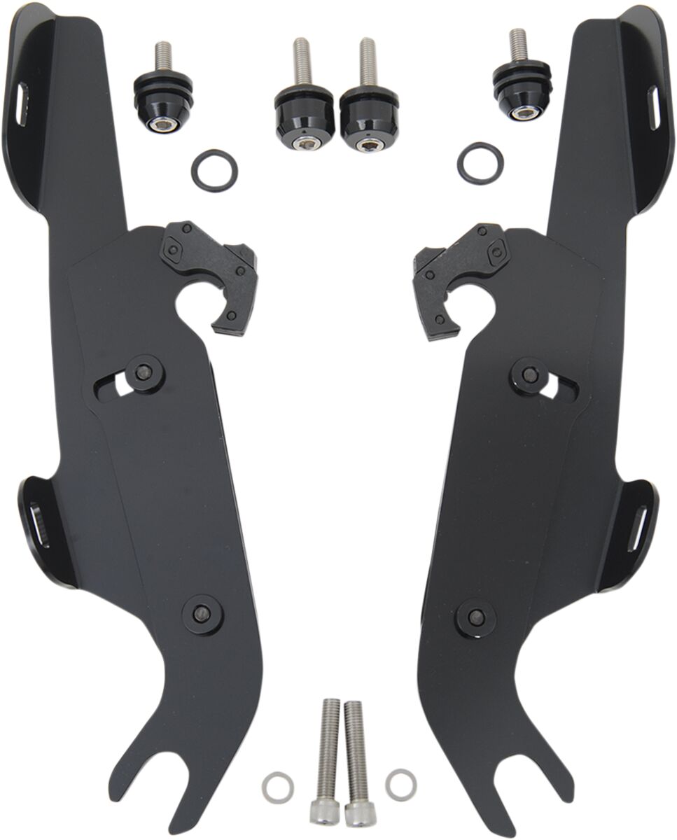 Memphis Shades MOUNTING KIT TRIGGER-LOCK BATWING-FAIRING BLACK MEM8988