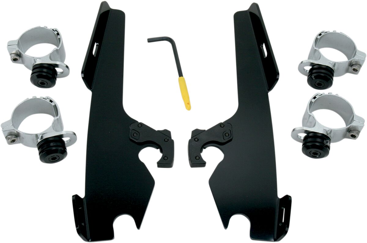 Memphis Shades MOUNTING KIT TRIGGER-LOCK MEMPHIS FATS/SLIM-WINDSHIELD BLACK MEB8968