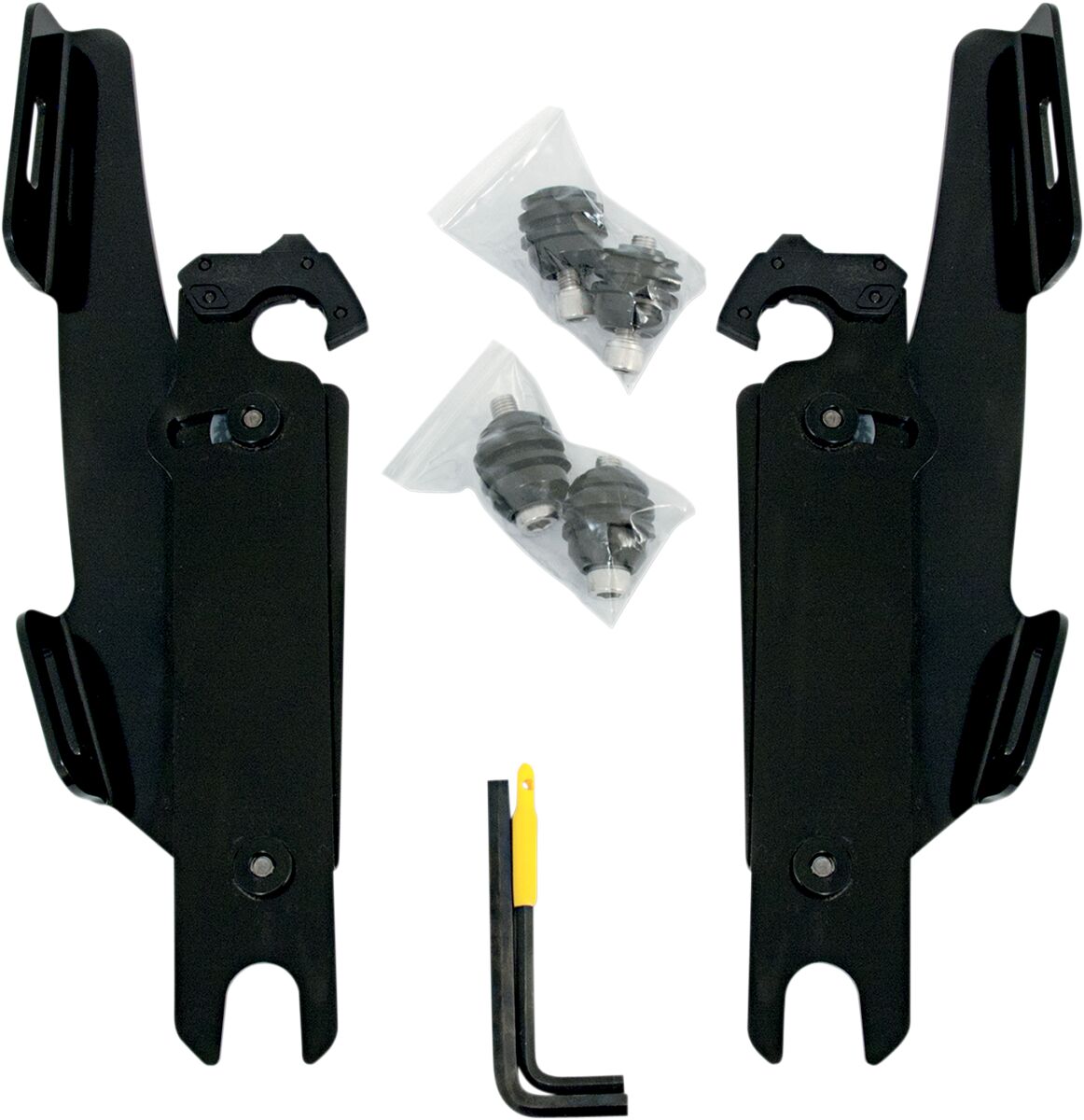 Memphis Shades MOUNTING KIT TRIGGER-LOCK BATWING-FAIRING BLACK MEK1952