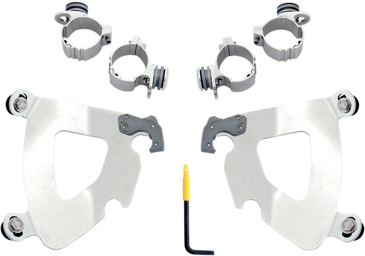 Memphis Shades MOUNTING KIT TRIGGER-LOCK GAUNTLET FAIRING POLISHED MEK1984