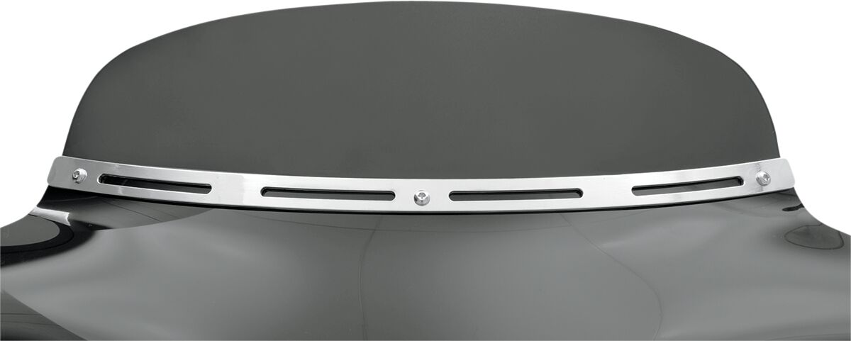 Memphis Shades WINDSHIELD TRIM BATWING-FAIRING SLOTTED FATS POLISHED MEM0911
