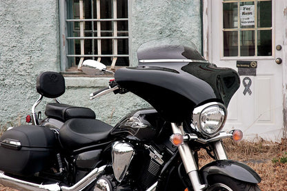 Memphis Shades WINDSHIELD TRIM BATWING-FAIRING SOLID SLIM POLISHED MEM0918