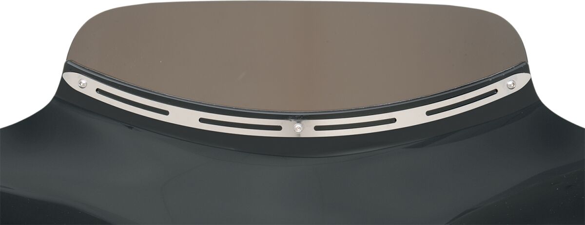 Memphis Shades WINDSHEILD TRIM BATWING-FAIRING SLOTTED SLIM POLISHED MEM0923