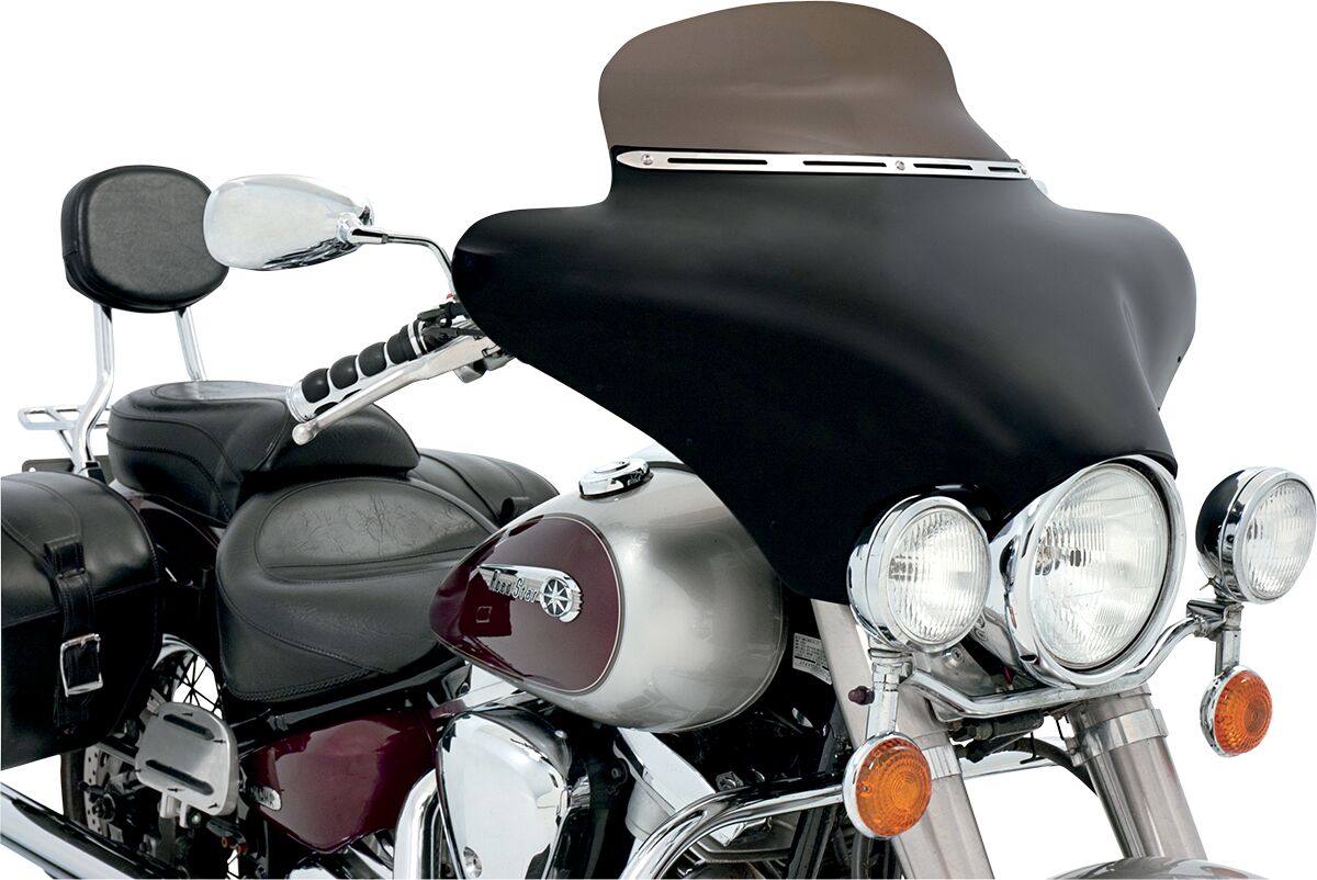 Memphis Shades WINDSHEILD TRIM BATWING-FAIRING SLOTTED SLIM POLISHED MEM0923