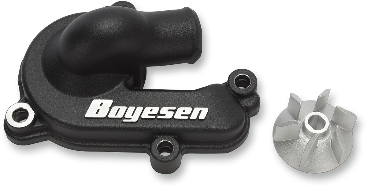 BOYESEN WATER PUMP COVER & IMPELLER KIT SUPERCOOLER ALUMINUM BLACK WPK-44AB