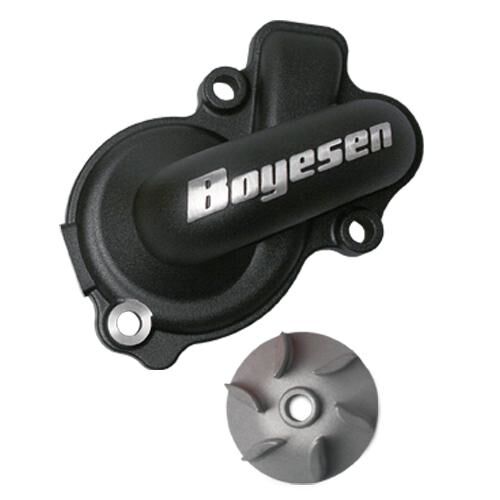 BOYESEN WATER PUMP COVER & IMPELLER KIT SUPERCOOLER ALUMINUM BLACK WPK-41B