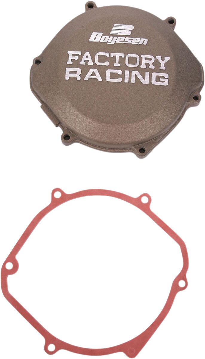BOYESEN CLUTCH COVER FACTORY RACING ALUMINUM REPLACEMENT MAGNESIUM CC-02M