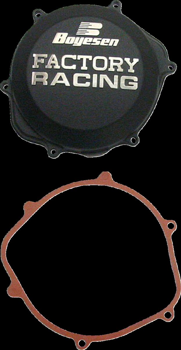 BOYESEN CLUTCH COVER FACTORY RACING ALUMINUM REPLACEMENT BLACK CC-06B