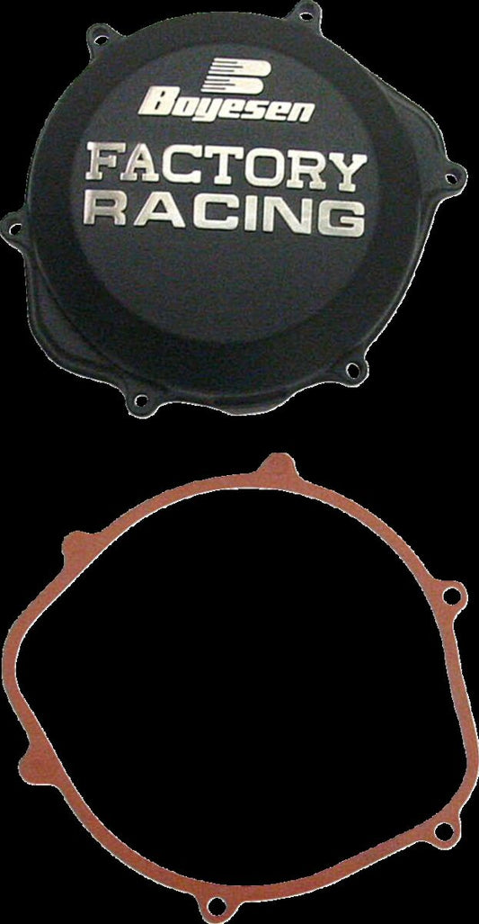BOYESEN CLUTCH COVER FACTORY RACING ALUMINUM REPLACEMENT BLACK CC-06B