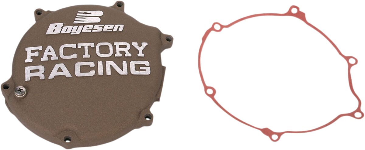 BOYESEN CLUTCH COVER FACTORY RACING ALUMINUM REPLACEMENT BLACK CC-11AM