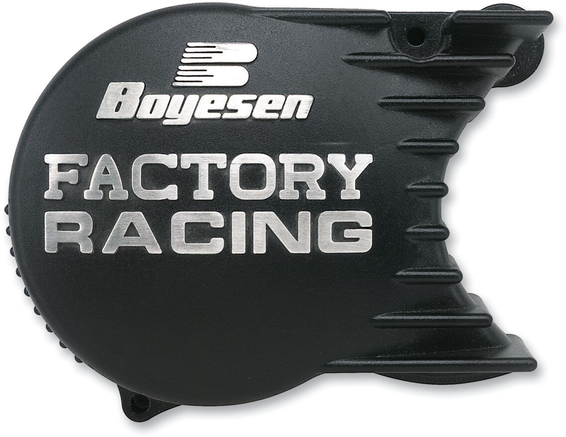 BOYESEN IGNITION COVER FACTORY RACING ALUMINUM REPLACEMENT BLACK SC-05B