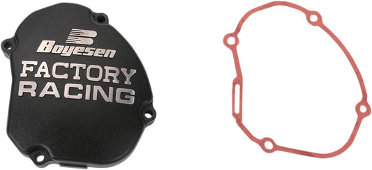 BOYESEN IGNITION COVER FACTORY RACING ALUMINUM REPLACEMENT BLACK SC-33AB