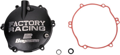 BOYESEN CLUTCH COVER FACTORY RACING ALUMINUM REPLACEMENT BLACK CC-31B