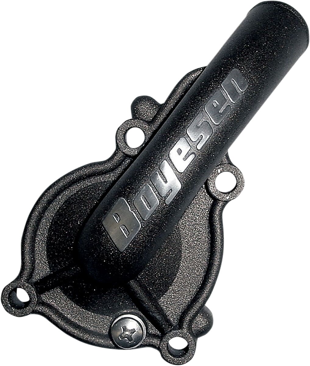BOYESEN WATER PUMP COVER SUPERCOOLER ALUMINUM BLACK WPC-12DB