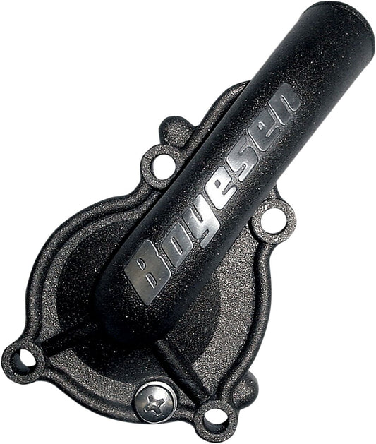 BOYESEN WATER PUMP COVER SUPERCOOLER ALUMINUM BLACK WPC-12DB