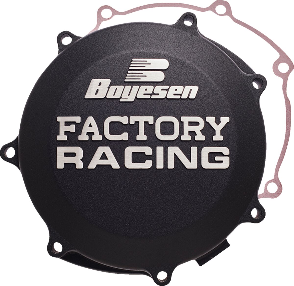 BOYESEN CLUTCH COVER FACTORY RACING ALUMINUM REPLACEMENT BLACK CC-38AB
