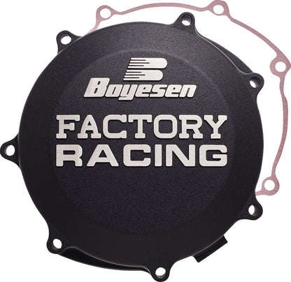 BOYESEN CLUTCH COVER FACTORY RACING ALUMINUM REPLACEMENT BLACK CC-38AB