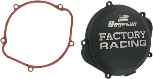 BOYESEN CLUTCH COVER FACTORY RACING ALUMINUM REPLACEMENT BLACK CC-07XB