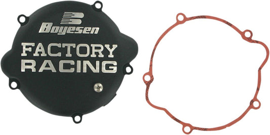 BOYESEN CLUTCH COVER FACTORY RACING ALUMINUM REPLACEMENT BLACK CC-46B