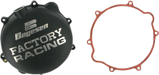 BOYESEN CLUTCH COVER FACTORY RACING ALUMINUM REPLACEMENT BLACK CC-42B