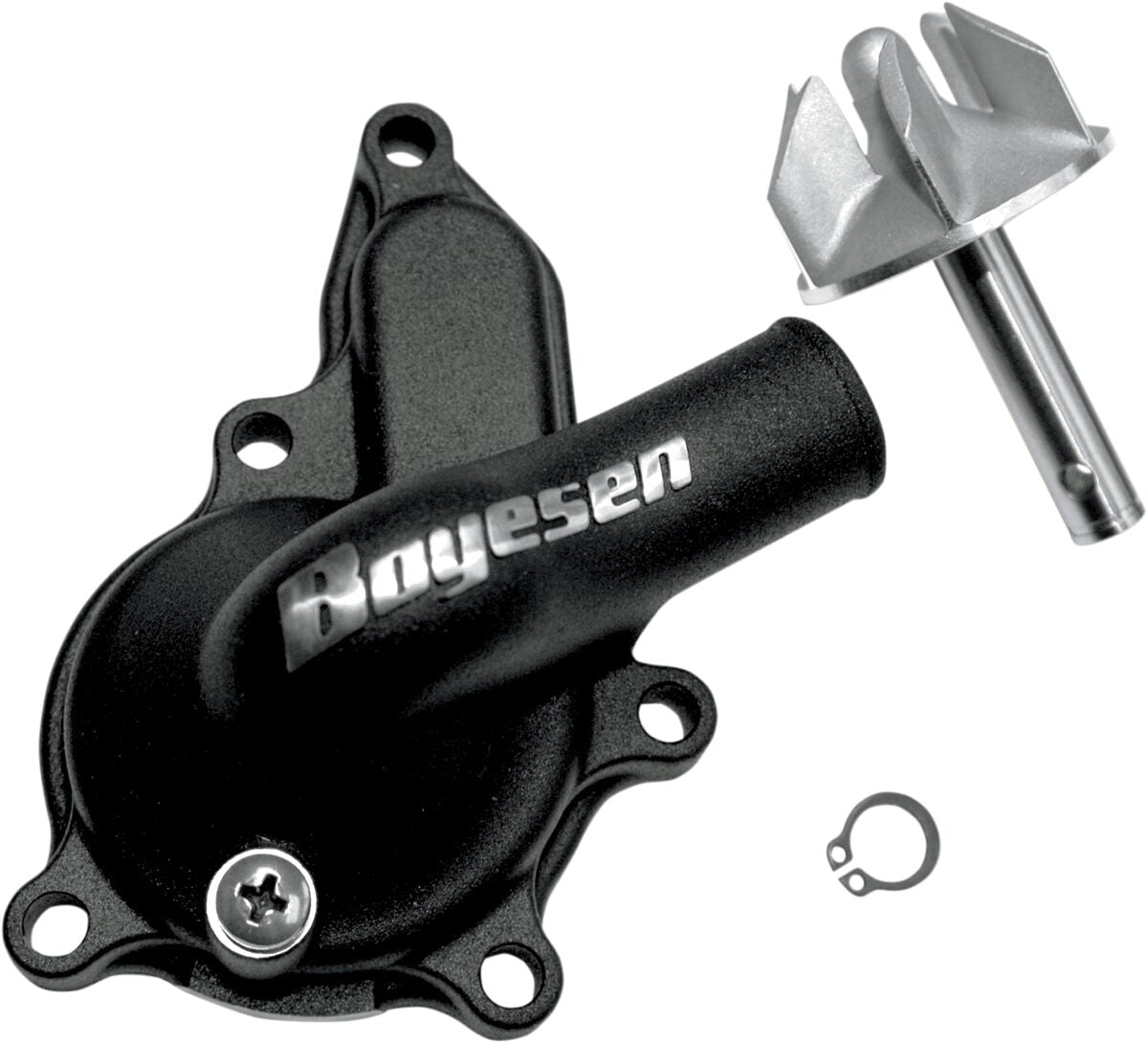 BOYESEN WATER PUMP COVER & IMPELLER KIT SUPERCOOLER ALUMINUM BLACK WPK-28B
