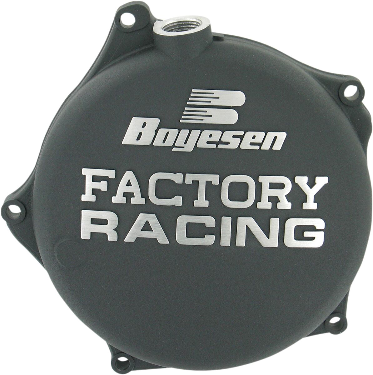 BOYESEN CLUTCH COVER FACTORY RACING ALUMINUM REPLACEMENT BLACK CC-17AB