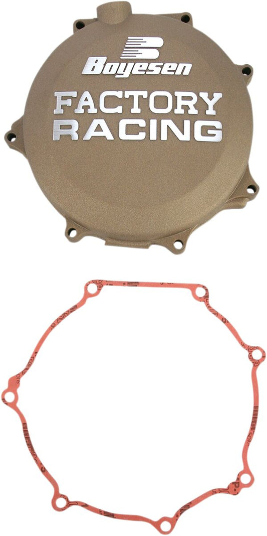 BOYESEN CLUTCH COVER FACTORY RACING ALUMINUM REPLACEMENT MAGNESIUM CC-18M