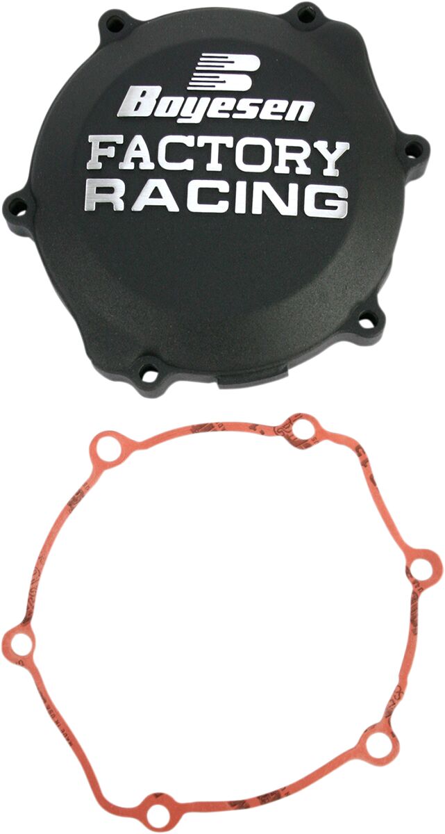 BOYESEN CLUTCH COVER FACTORY RACING ALUMINUM REPLACEMENT BLACK CC-30B