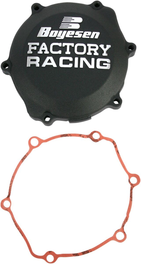 BOYESEN CLUTCH COVER FACTORY RACING ALUMINUM REPLACEMENT BLACK CC-30B