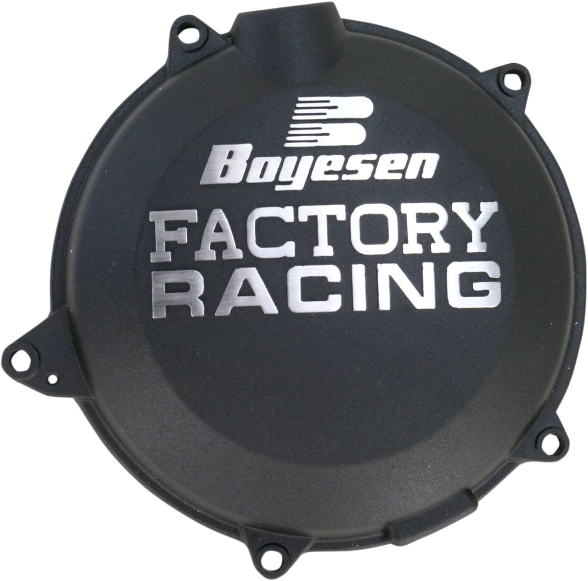 BOYESEN CLUTCH COVER FACTORY RACING ALUMINUM REPLACEMENT POWDER-COATED BLACK CC-45B