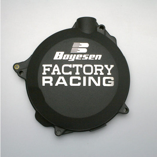 BOYESEN CLUTCH COVER FACTORY RACING ALUMINUM REPLACEMENT BLACK CC-42AB