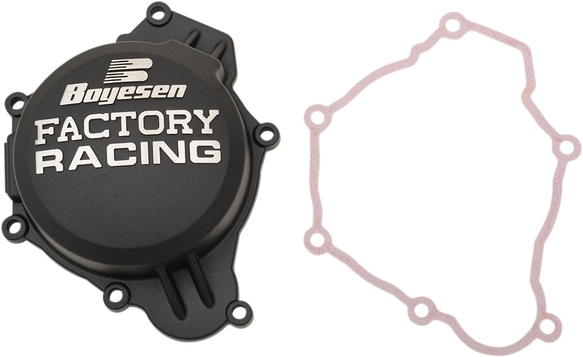 BOYESEN IGNITION COVER FACTORY RACING ALUMINUM REPLACEMENT POWDER-COATED BLACK SC-41CB
