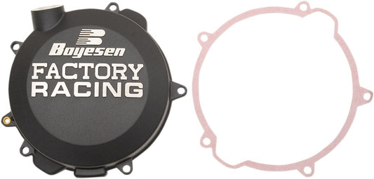 BOYESEN CLUTCH COVER FACTORY RACING ALUMINUM REPLACEMENT BLACK CC-41AB