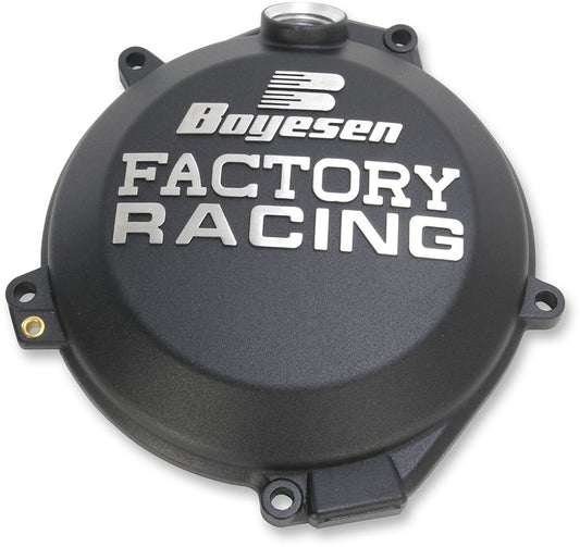 BOYESEN CLUTCH COVER FACTORY RACING ALUMINUM REPLACEMENT BLACK CC-44CB