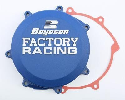BOYESEN CLUTCH COVER FACTORY RACING ALUMINUM REPLACEMENT BLUE CC-38CL